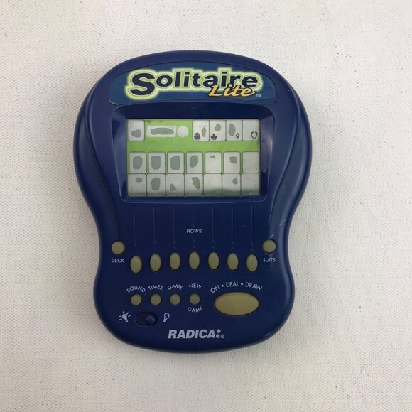 Radica Solitaire Lite Handheld Electronic Game Klondike Vegas Travel - Picture 1 of 3